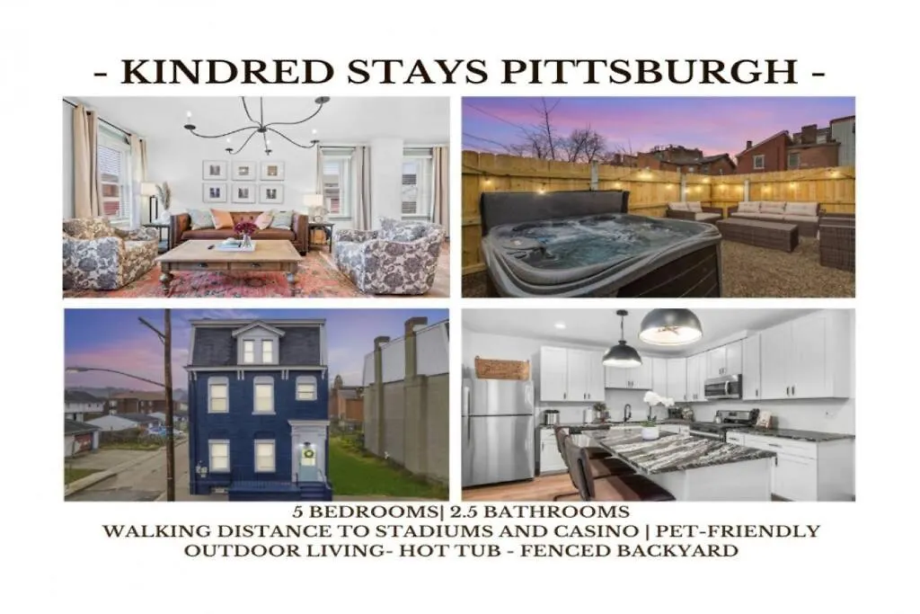 New! High-End Manchester Home W/ A Hot Tub 피츠버그 펜션